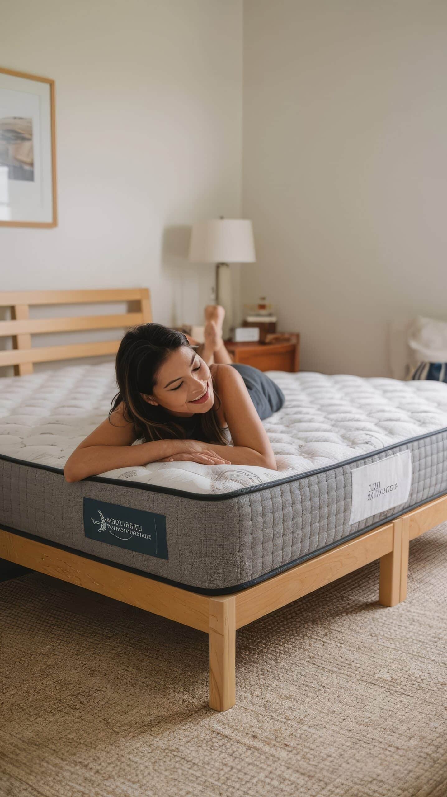 woman-feeling-happy-about-her-new-comfortable-mattress woman feeling happy about her new comfortable mattress scaled